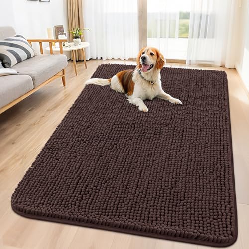 Dog Door Mat for Muddy Paws 59x35 (Brown / 59"X35")