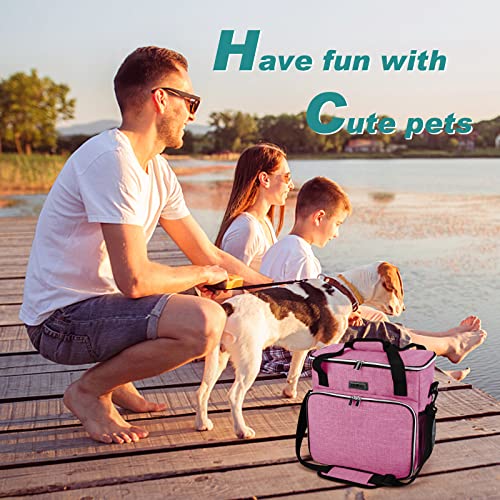 Dog Travel Bag (Pink / Medium)