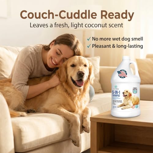 1 Gallon 5 in 1 Dog Shampoo and Conditioners for Cleans (1 Gallon)