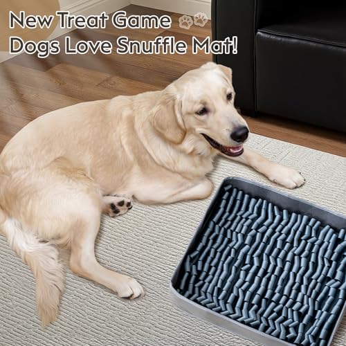 Snuffle Mat for Dogs (Silver / 14" X 12"-Portable)