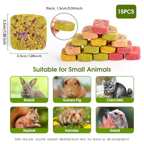Multiple Flavors Bunny Toys Rabbit Chew Blocks for Teeth Grinding