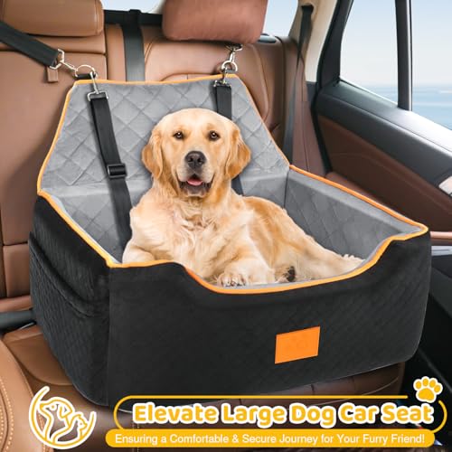 Dog Car Seat for Medium (Black/Gray)