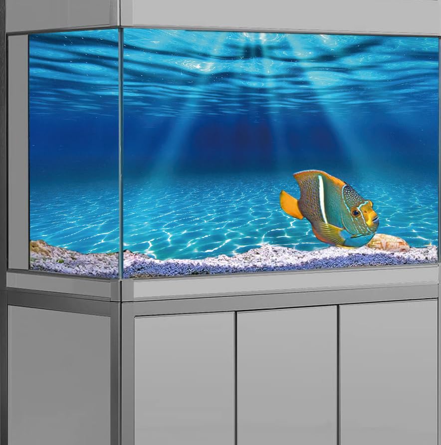 Natural Undersea Aquarium Background (48X24in/120X60cm / Ocean)