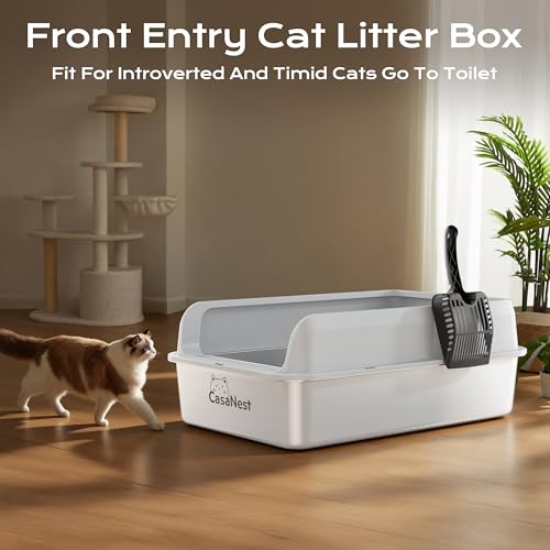 Stainless Steel Litter Box (XXX-Large / Light Grey)