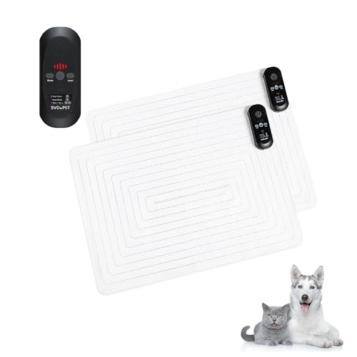2 Pack Scat Mat for Cats (22" x 16" / Black controler)