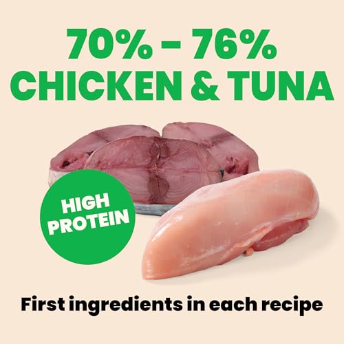 Wet Cat Food HQS Natural Rotational Diet Fish Selection & Chicken Drumstick (2.47 Ounce (Pack of 12))