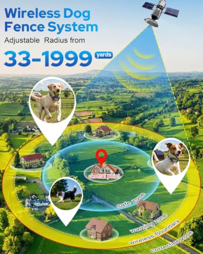 GPS Wireless Dog Fence System (Black)