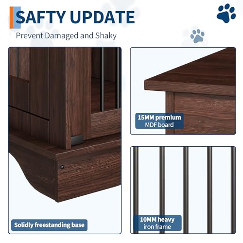 Dog Furniture Crate (Brown)