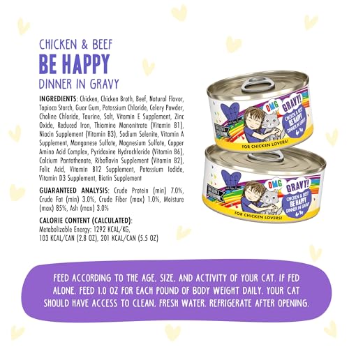 B.F.F. OMG Best Feline Friend Oh My Gravy! (5.5 Ounce (Pack of 8))