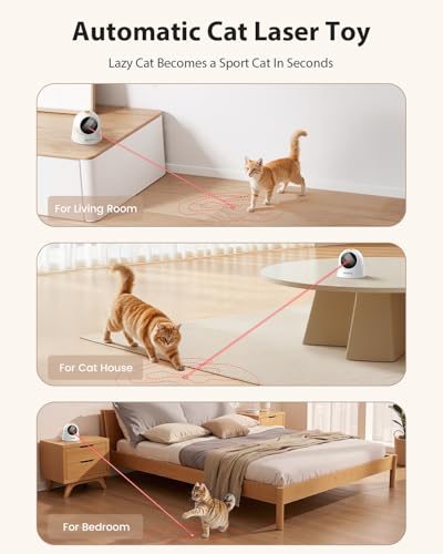 Auto Laser Cat Toy (White)