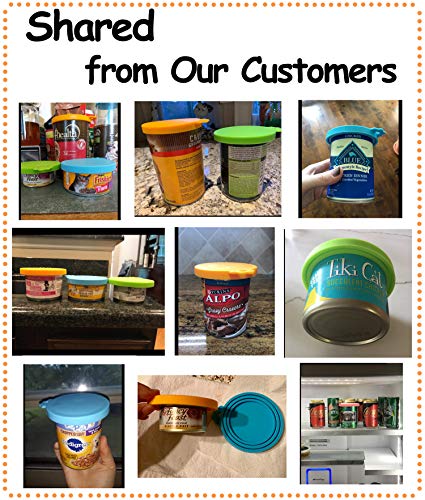 Pet Food Can Cover Silicone Can Lids for Dog and Cat Food (Multi-colored)