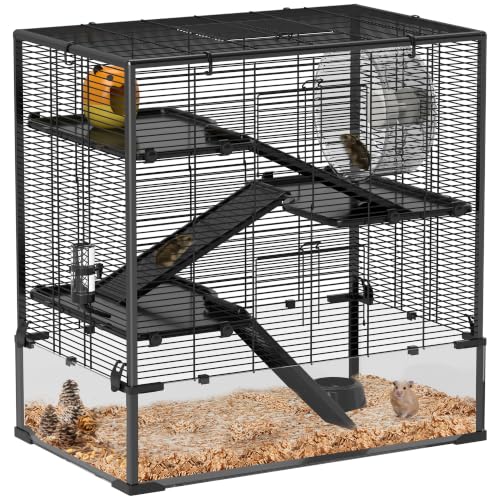 Large Hamster Cage with 9" Deep Tempered Glass Bottom (30.9"L x 19.1"W x 31.5"H)