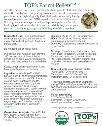 TOP's Parrot Pellets 4 lb (Large Pellets / 4 Pound (Pack of 1))