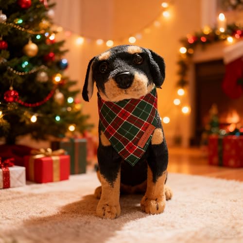Christmas Dog Bandanas 2 Packs (Christmas 2 / Large)