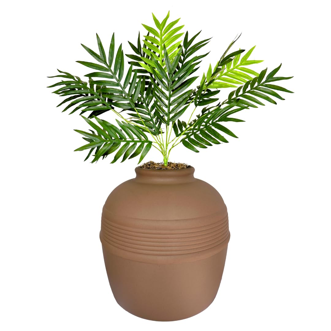 Original Hidden Litter Box Planter (Palm Plant / Base Kit / Terracotta Brown)