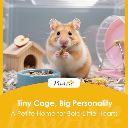 Wooden Hamster Cage 3 Tier for Dwarf Gerbil 24"x16"x29.5" Light Grey (Light Grey / 15.7"L x 23.6"W x 29.5"H)
