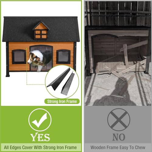 Large Dog House Outdoor & Indoor Dog Cage with All