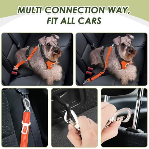 Dog Car Harness Seat Belt (Medium / ·Orange)