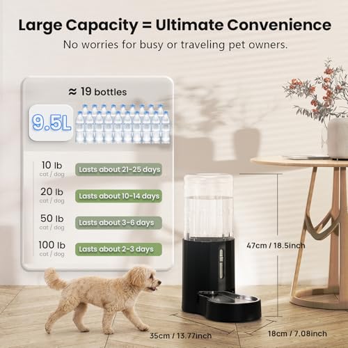 Dog Water Bowl Dispenser 9.5L