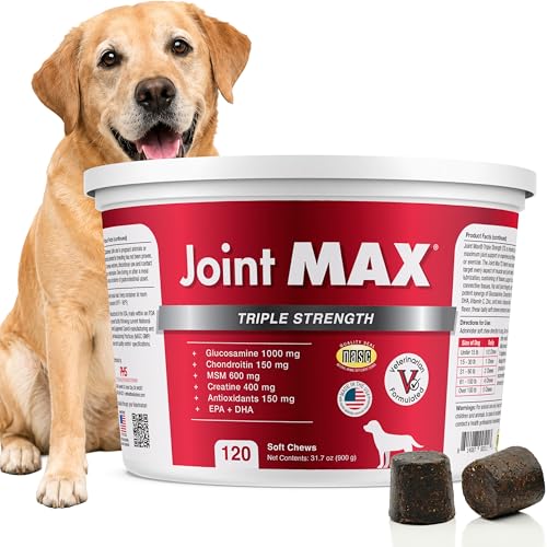 TS Joint Supplement Vet Formulated Pain & Inflammation Relief Treats Hip Dysplasia & Arthritis (120 Soft Chews)