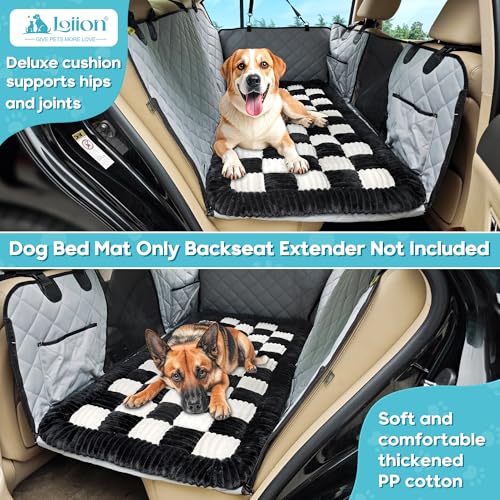 Dog Car Bed Mat Non (Black and White / For Truck//Large SUVs（56"x28.7"))