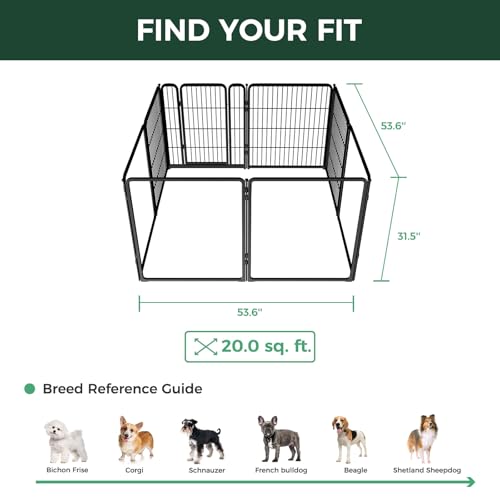 AuraSpace Pro Acrylic & Wire Mesh Indoor Dog Playpen (Black / 32"H)