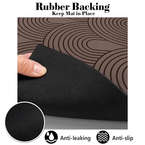Dog Food Mats for Floors Absorbent (L(17"×30") / 01-Brown)