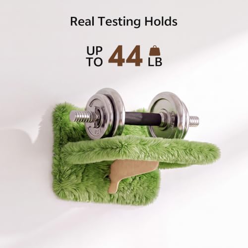 16-in-1 Cat Wall Shelves, Cat Furniture w/Tunnel & Bridge, Green (Green / 16-in-1)