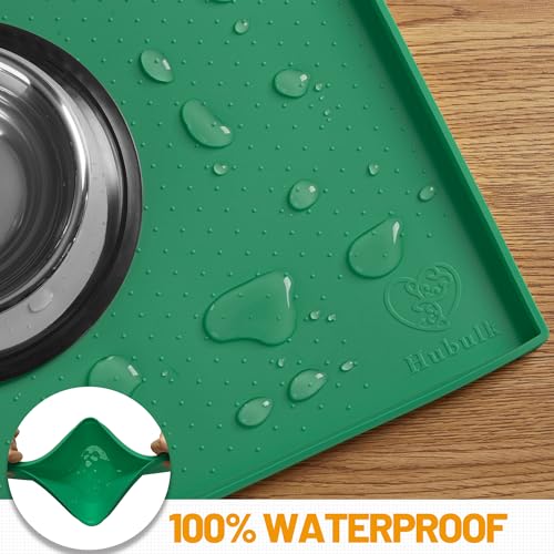 Dog Feeding Mat (Hunter green / 32"l X 24"w)