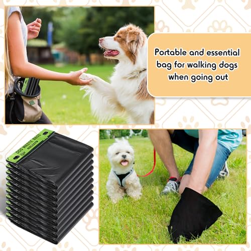 5000 Pcs 5000 Pcs Dog Header Bags (Black)