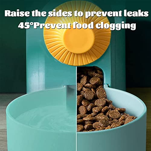 Pet Hanging Automatic Feeders Drinking Bowls 33.8oz (Blue-Water)