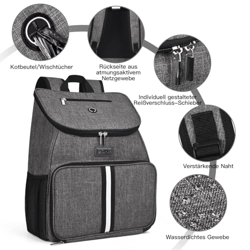 Dog Travel Bag (Grey-A)