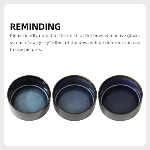 Cat Bowls Set of Two (Starry Sky)