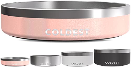 Coldest Dog Bowl (21 oz / Forever Pink Glitter)