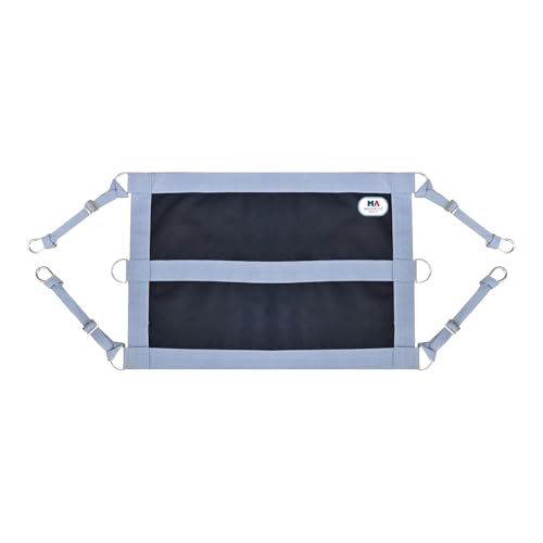 1200D 29"x19" Horse Stall Guard with Adjustable Straps and Hardware (Grey Black)