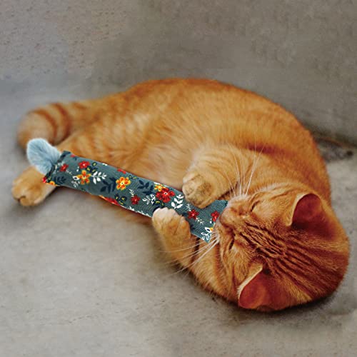 2 Pack Natural Interactive Catnip & Silvervine Cat Kicker with Feathers