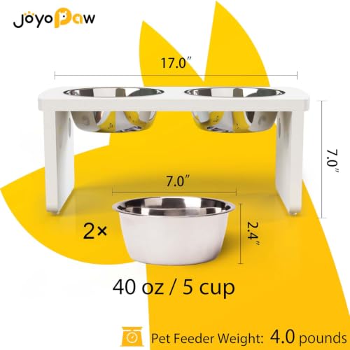 Elevated Dog Bowls (White / Medium: 7'' Tall-40oz Bowl)