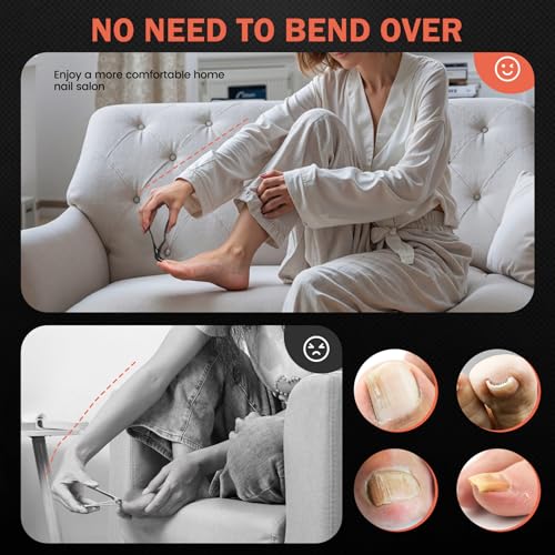 Toenail Clippers for Seniors (Black / Extra Large)
