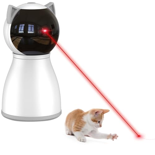 Interactive Cat Toys Laser for Indoor Cats (White)