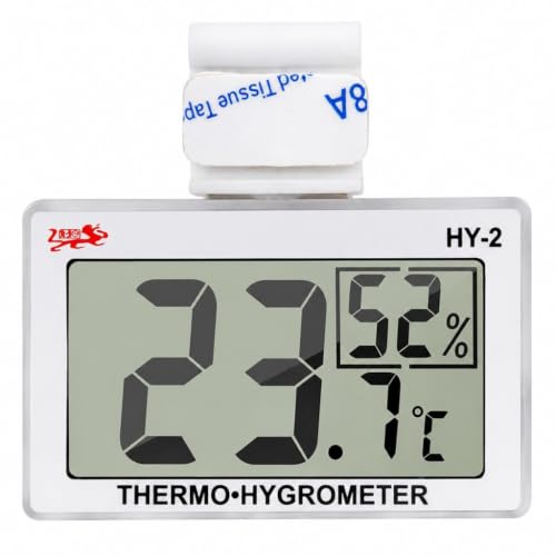 Reptile Thermometer Hygrometer (Silver)