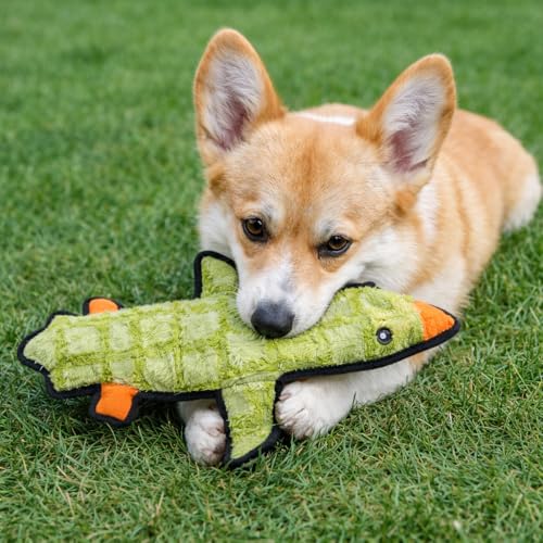5 Pack Ultra Tough No Stuffing Squeaky Dog Toys for Large Dogs No Mess Interactive Durable Plush Chew Toy Indestructible Dog 6 Layers (5 Pack Ultra Tough Canvas Oxford / Large to X Large)