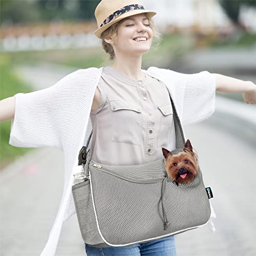 Dog Sling Carrier Small Dogs (Stripe Black)