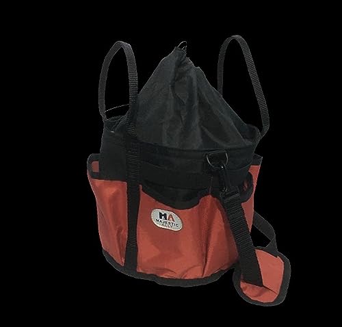 horse Grooming Organizer Tote Bag (Red)