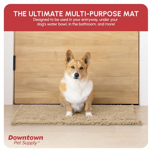 Dog Mud Mat 31" x 20" Oatmeal (31" x 20" / Oatmeal)