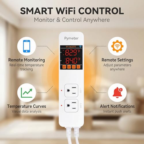 SmartLife Tuya APP WiFi Temperature Controller with Dual Probes