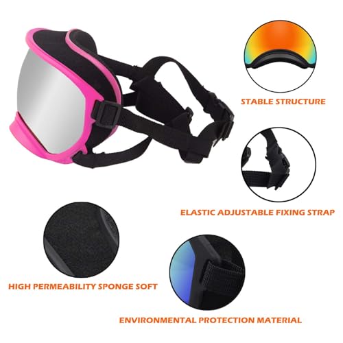 Medium Dog Sunglasses with Adjustable Strap UV Protection