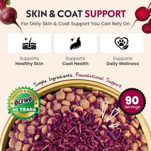 Red Beets Dog Food Topper for Dogs (1 Pound)