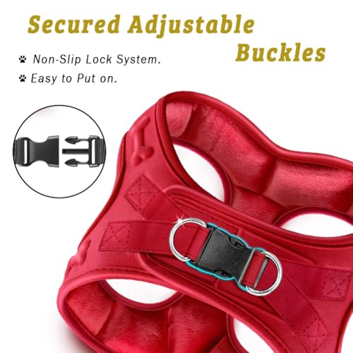 Comfort fit Step (M (Chest 17"-18.5") / Red Plush)