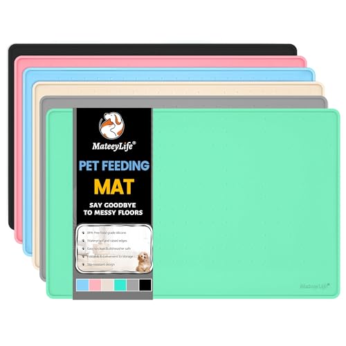 Dog & Cat Food Mat (Green / 22''×14'')