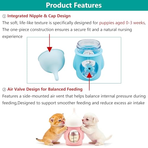 Puppy Bottles for Nursing (Pink)